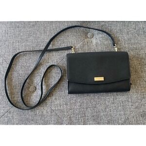 Kate Spade Laurel Way Winni Crossbody Clutch Wallet Organizer Purse Bag Black